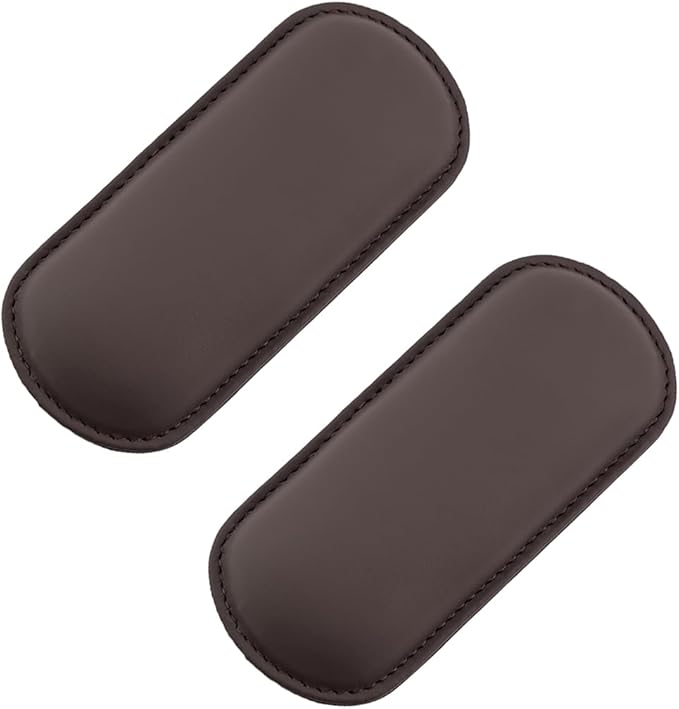 Car Knee Cushion Pad, Memory Foam Microfiber Leather Vehicle Door Armrest Pillow for Leg Elbow, Comfort Automotive Center Console Knee Pad Protector, Universal for Automobile RV Truck (Brown)