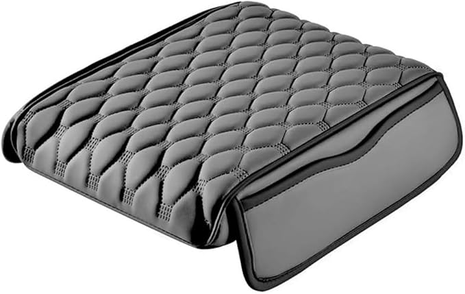 Car Center Console Cover for Audi Q6 e-tron 2024 2025,Arm Rest Lid Cushion Protector Multifunctional Armrest Cushion Pad Interior Accessories,Grey
