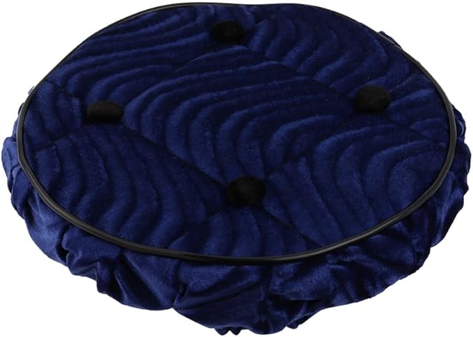 OG Lowrider Classic Bike Cruiser Bicycle Steering Wheel Cover Velour Swirl | Fits 8” Steering Wheels | Multiple Color Options | Lowrider Accessory (Blue)