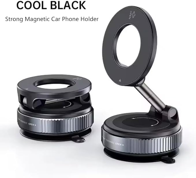 DashDok for Magsafe Car Mount Magnetic Phone Holder for Car Phone Holder Mount Dash Mounted Holders Cell Phone Holders for Your Car Accessories for Women Men for iPhone 17 16 15 14 (Black)
