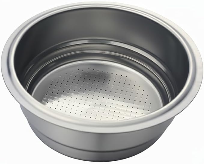 Stainless Steel Coffee Filter, 51mm Double Cup (Dual Wall/Pressurized) Compatible with DLG EC885/9155/9255/9355/9555/9665/9865, SMEG & EUPA Coffee Machine