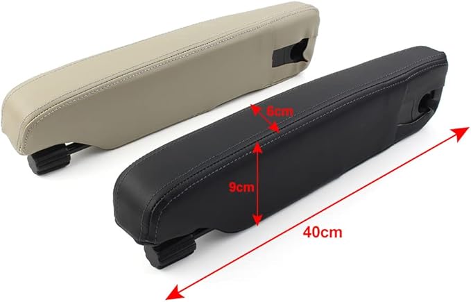Cninba13 Center Console Seat Armrest Cushion, Left Side Seat Arm Rest Pad For LR3 2005-2009, For LR3 2005 206 2007 2008 2009 LR015465(Black)