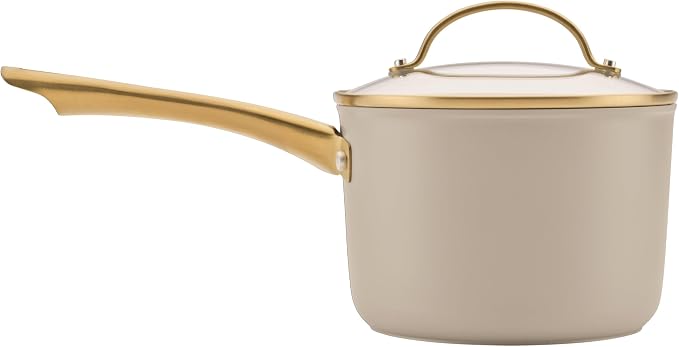 Farberware Forged Induction Ceramic Nonstick Cookware Set, 12-Piece, Taupe Pots & Pans