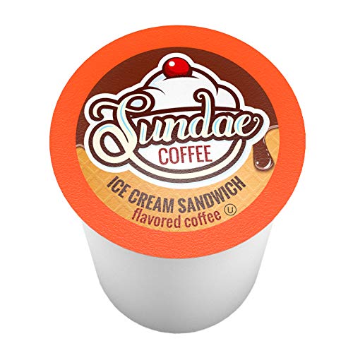 Two Rivers Coffee Ice Cream Flavored Coffee Pods, Variety Sampler Pack for Keurig 2.0 K Cup Brewers, 100 Count