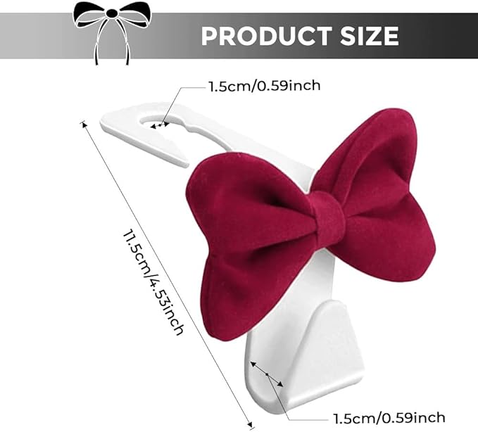 Car Back Seat Headrest Hooks, 2 Pack Stylish Back Seat Bag Hooks, Suitable for Purses, Bags, and Groceries, Car Interior Accessories (red)