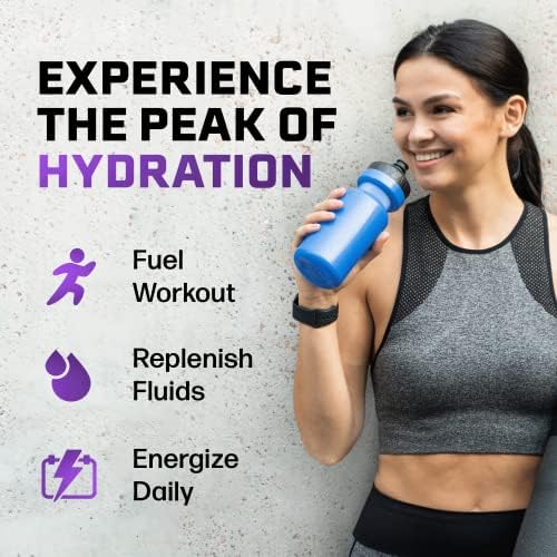 PeakH20 Electrolytes Powder Hydration Packets | Blackberry | 72 Servings | Sugar Free Water Flavor Packets for Workout Recovery