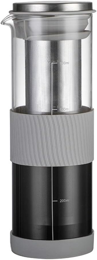 Portable Airtight Cold Brew Iced Coffee Maker Tea Infuser - 800Ml Cold Brew Coffee Kettle Brewing Glass Carafe Pitcher