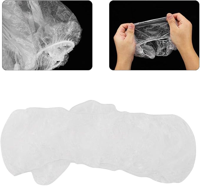 Elastic Universal Steering Wheel Cover Transparent 100pcs for Car Interior Clean