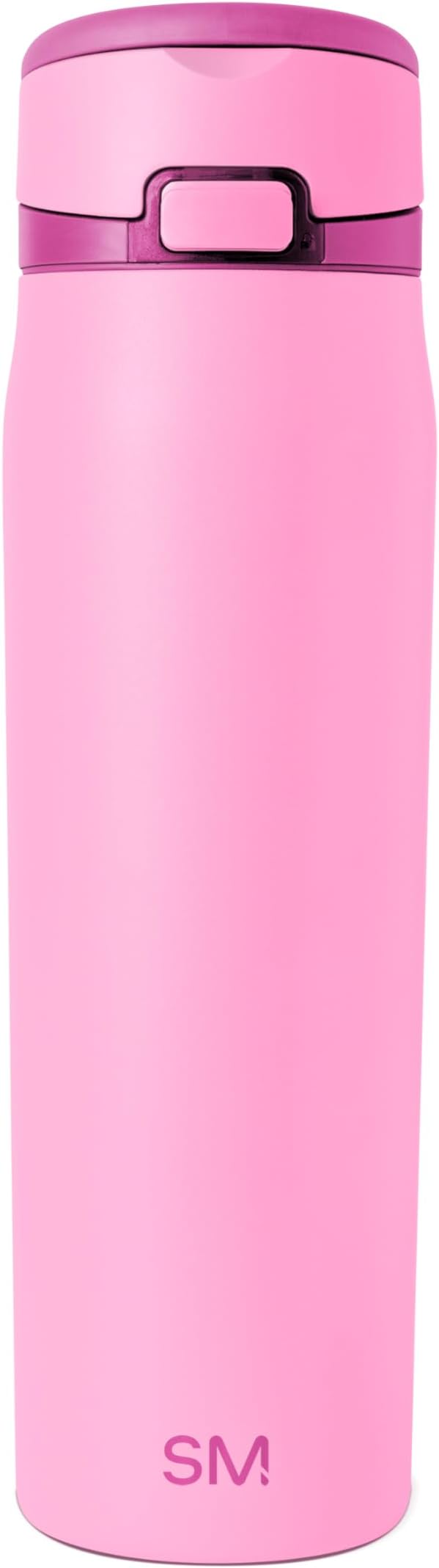 Simple Modern Mesa Loop Water Bottle with Covered Straw and Handle | 24oz Cup Holder Friendly Insulated Stainless Steel Bottles for Travel, Sports and School | Dragon Fruit Mix
