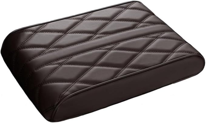 Car Armrest Pad for Audi SQ8/RS Q8 RSQ8 2019 2020 2021 2022 2023 2024 2025 Car Centre Console Armrest Padding Car Center Console Cover Pad with Memory Foam,Brown