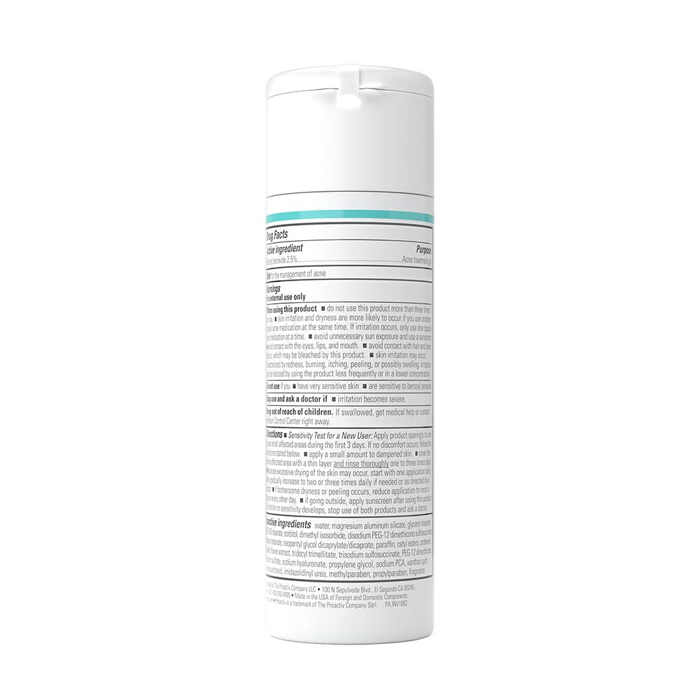 Proactiv Acne Cleanser - Benzoyl Peroxide Face Wash and Acne Treatment - Daily Facial Cleanser and Hyularonic Acid Moisturizer with Exfoliating Beads - 90 Day Supply, 6 Fl Oz