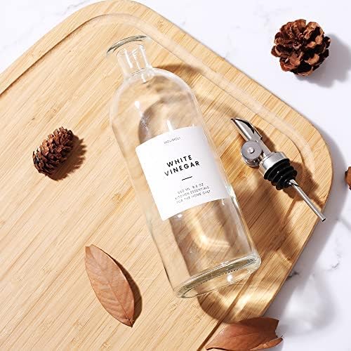 Molimoli Liquor Pour Spout Made of Stainless Steel with Automatic Anti-Oxidation Mechanism, Bottle Pourers for Alcohol, Olive Oil Dispenser Spout, Wine Pourer Spout, Oil Bottle Spout, Silver 4-Pack