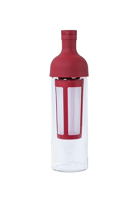Hario Cold Brew Coffee Wine Bottle, 650ml, Cranberrry Red