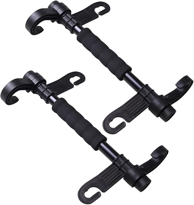 Back of Seat Protector 2 Pack Car Seat Hooks Car Seat Storage Hook Car Backseat Hooks Plastic Car Back Seat Holder