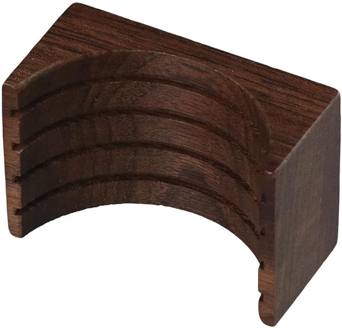 51/53/58mm Reusable Coffee Filter With Walnut Wood Holder - Puck Screen Stand Set for Espresso Machine