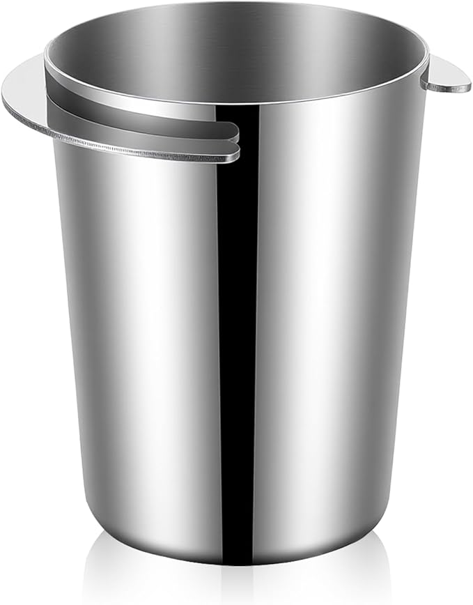 Coffee Dosing Cup 51mm Stainless Steel Coffee Bean Dosing Cup Coffees Grinder Powder Cups Feeder Part Coffees Machine Accessories