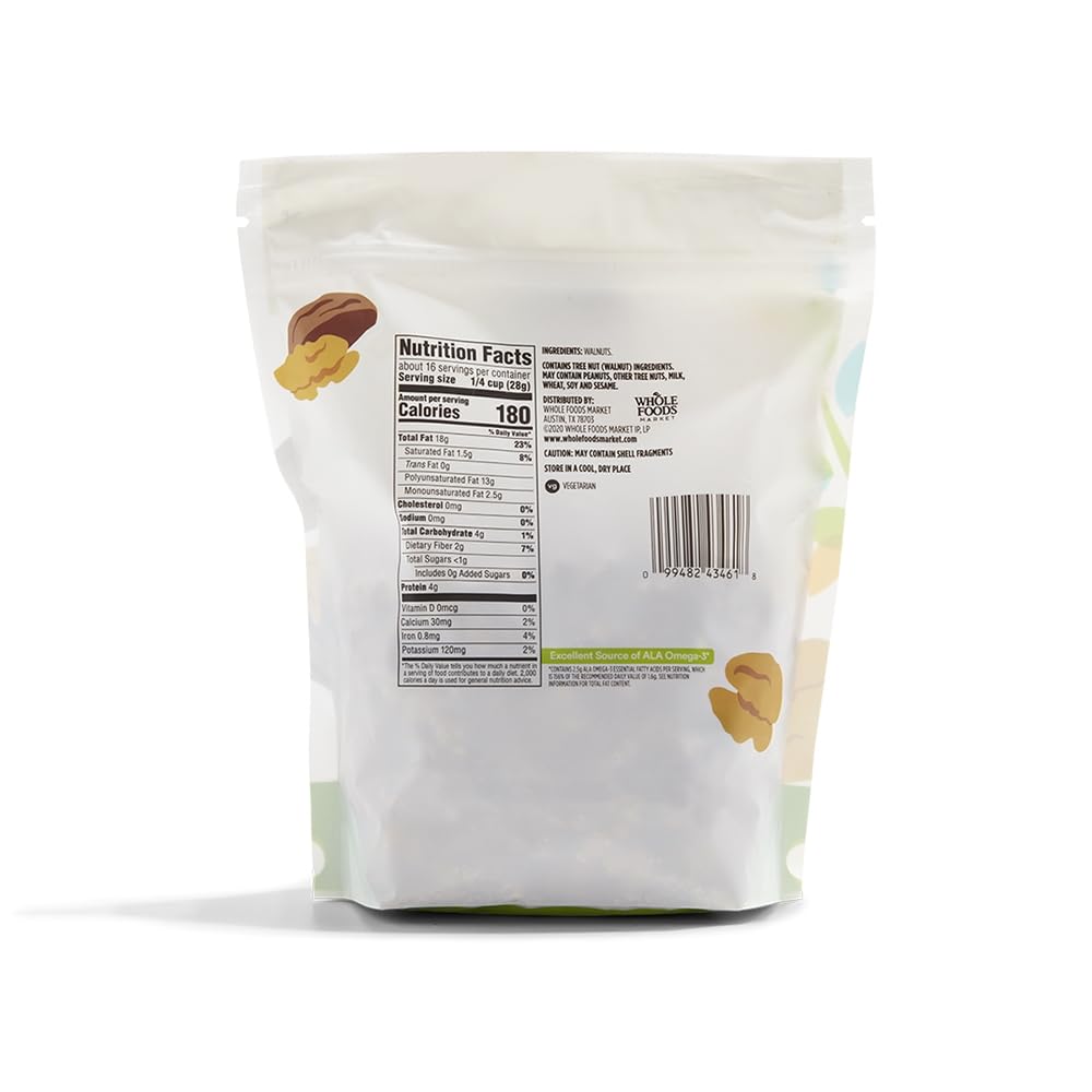 365 by Whole Foods Market, Walnut Halves & Pieces, 16 Ounce