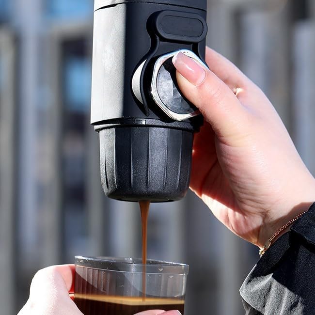Car Portable Hand-press Coffee Maker for Maserati Ghibli Trofeo Hybrid 2020 2021 2022 2023 2024 2025, Vehicle Coffee Machines, Automobile Espresso Machines, Handheld Coffee Machine