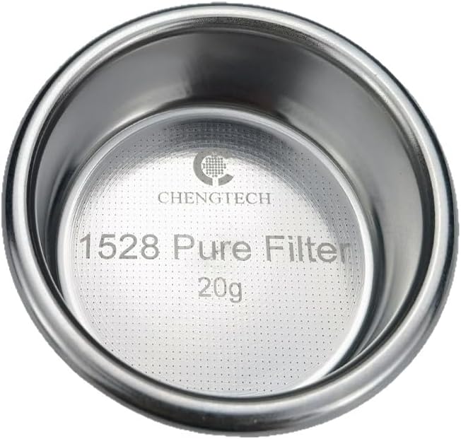58mm Espresso Filter Basket 20g – Pure Precision Portafilter Basket, 1528 Micro Holes (0.16mm), Universal Stainless Steel, Large Capacity Espresso