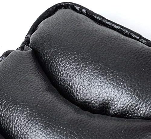 Soft PU Leather Car Armrest Pads Univeral Vehicle Auto Center Consoles Armrest Padding Protective Case Pillow Pad Cover Cushion Armrest Pillow (Black)
