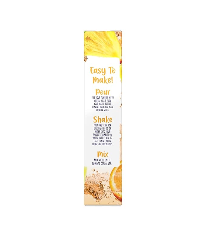 Welchs Orange Pineapple Drink Mix - Pack of 3-6 Singles To Go - 18 Total Servings - Zero Sugar, Low Calorie