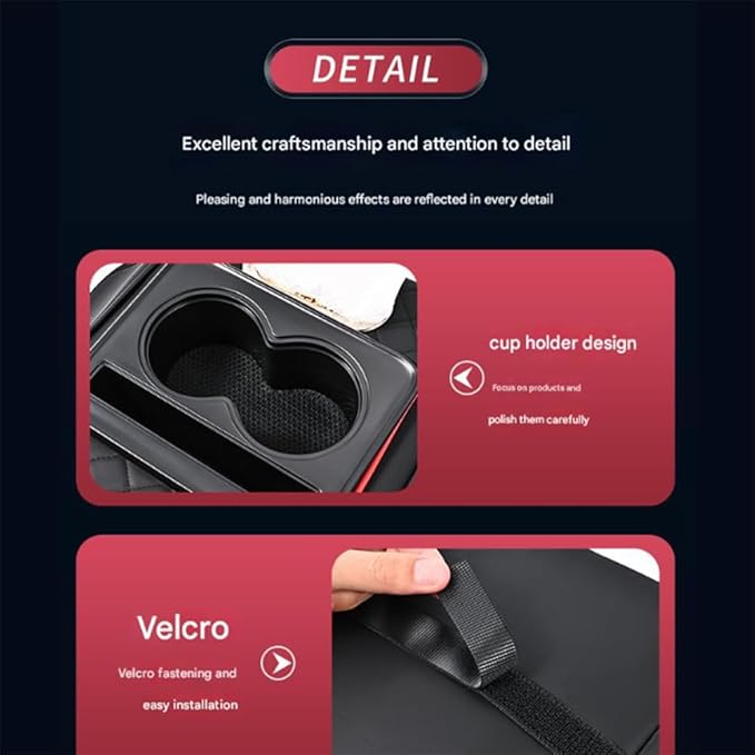 Car Armrests Covers for Audi A6 1995–2025, Center Console Cover Armrest Cushion Middle Console Protector Armrest Mat Interior Accessories,G