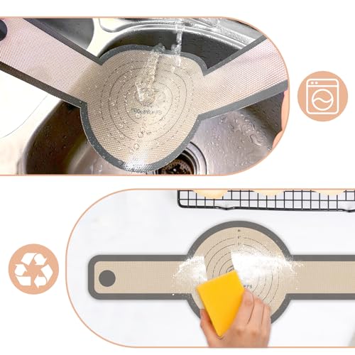 Silicone Bread Sling for Dutch Oven, 2 PCS Non-Stick & Easy Clean Reusable Sourdough Mat, Sourdough Bread Baking Supplies, Tools ＆ Accessories
