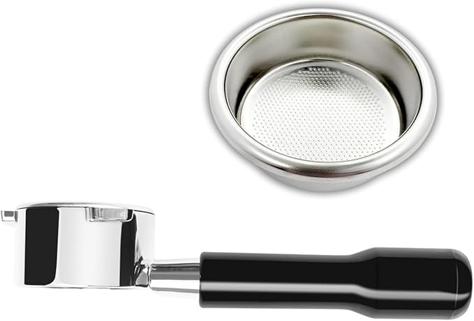 54mm Bottomless Portafilter with 18–20g Basket, Naked Espresso Portafilter Compatible with Breville Barista Express, Barista Pro, Barista Touch, Bambino Plus, Infuser Espresso Machines