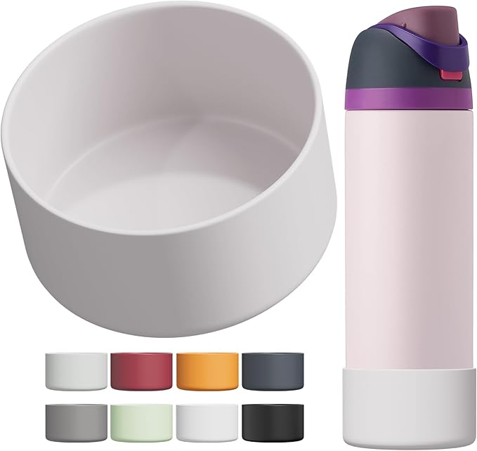 Silicone Boot for Owala Water Bottle 24/32/40 oz, Anti-Slip Protective Sleeve for FreeSip/Twist/Flip Water Bottles, BPA Free, Bottom Bumper Cover Protects Water Bottles from Scratches
