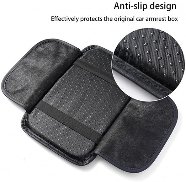 Car Armrest Cover for Nissan Sentra 1982–2025 2026 B18, Center Console Pad, Leather Armrest Box Protector, Waterproof Anti-Scratch Console Lid Cushion,Comfort Interior Accessories,D-Beige
