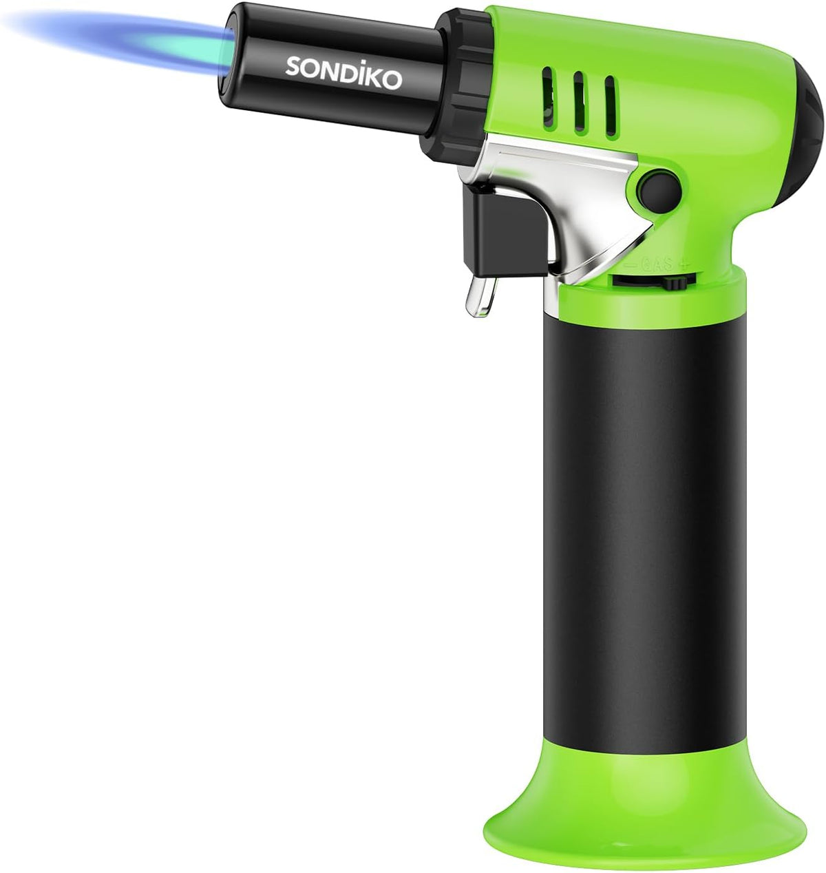 Sondiko Butane Torch Lighter with Visible Fuel Window, Refillable Soldering Torch with Adjustable Flame for Welding, Resin Art, Industrial(Butane Gas Not Included)