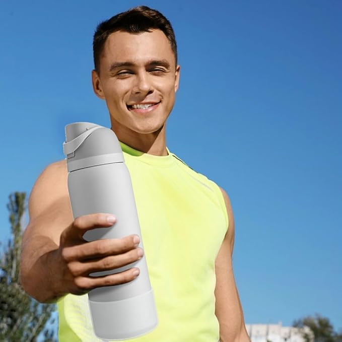 2PCS Silicone Water Bottle Boot, Compatible with Owala 24oz 32oz 40oz, Protective Anti-Scratch & Anti-Dent No Noise Sleeve Cover for FreeSip/Twist/Flip Water Bottles (Transparent, 24 Ounces)