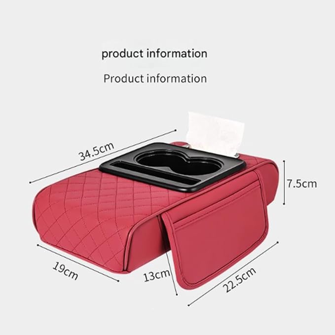 Car Armrests Covers for Audi A6 1995–2025, Center Console Cover Armrest Cushion Middle Console Protector Armrest Mat Interior Accessories,G