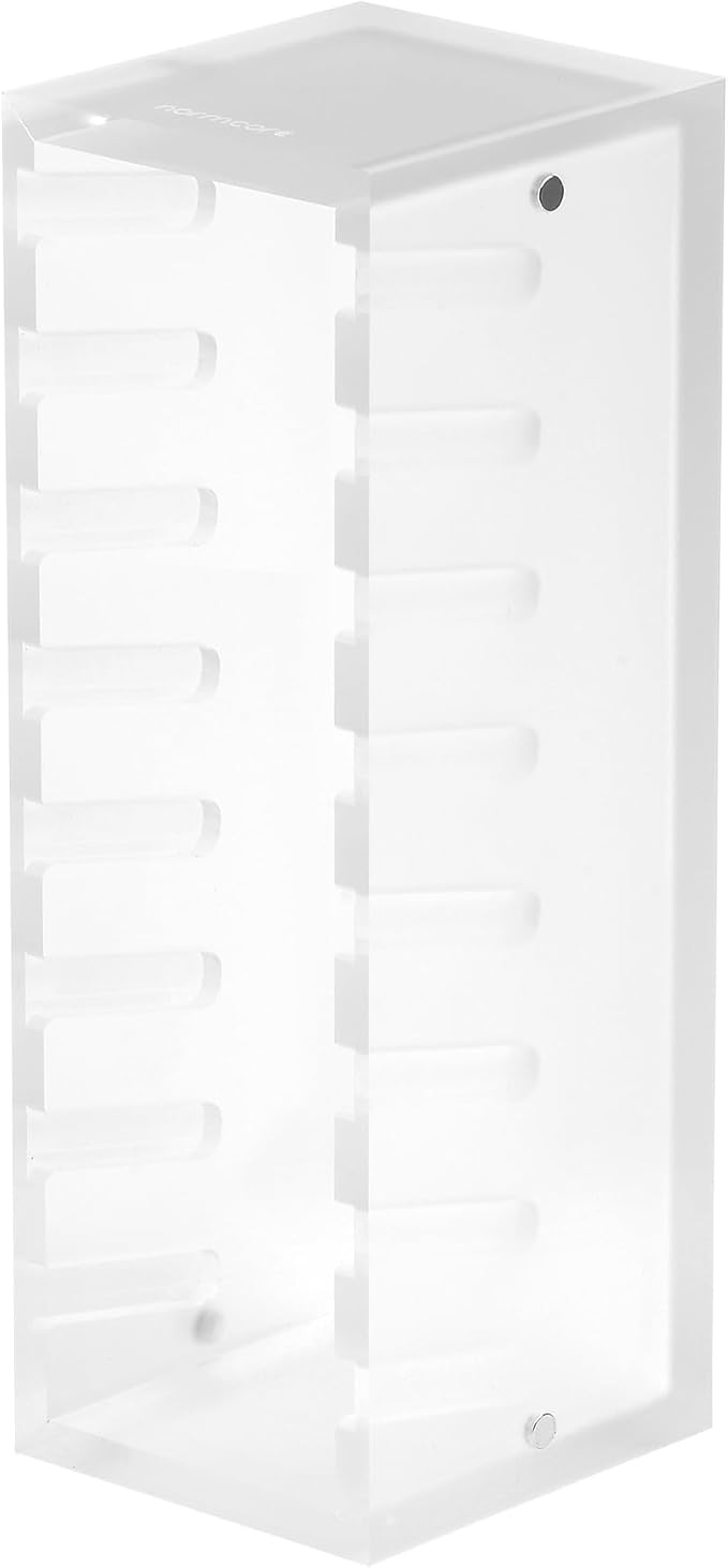 Normcore 54mm Coffee Tamper Base Storage Holder, Holds 8 Types of Puck Screen Rack Acrylic Stand Station for 54 mm Espresso Machine Accessories, Frosted Clear