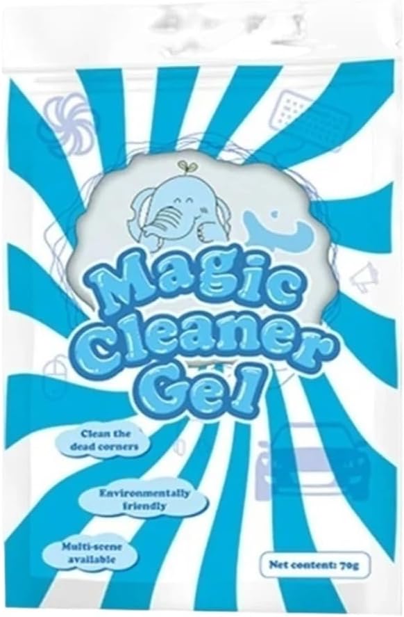 Car Cleaning Gel - Reusable for Air Vents, Dashboards, Keyboards, and More - Effective Interior and Dirt Remover(Blue 1pcs)