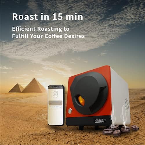 R1 Home Coffee Roaster pack of Cooling Tray C1-100g-150g Electric Direct Fired Coffee Roasting - Easy Operation and Clean - App Control - History Saving Function - 110V Red