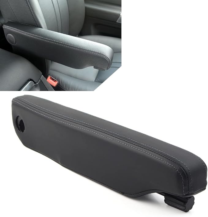 Cninba13 Center Console Seat Armrest Cushion, Left Side Seat Arm Rest Pad For LR3 2005-2009, For LR3 2005 206 2007 2008 2009 LR015465(Black)