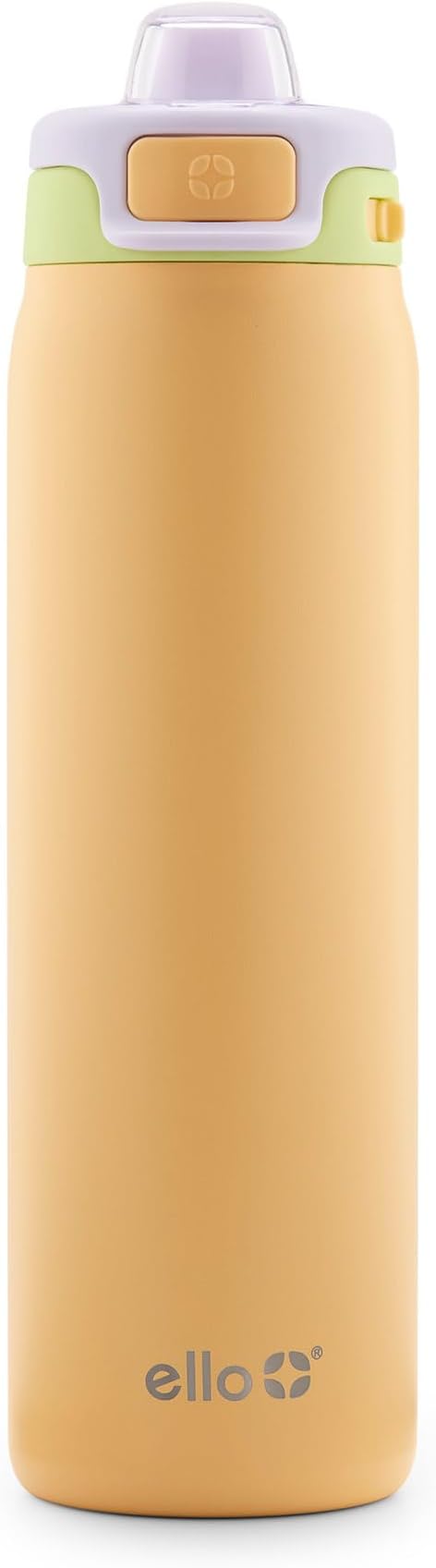 Ello Pop & Fill Insulated Stainless Steel Water Bottle with Quick Fill Lid, Leakproof Locking, Sip or Chug Spout, BPA-Free, Double Wall Vacuum Insulated for Sports, Travel & School- 22oz / 32oz / 40oz