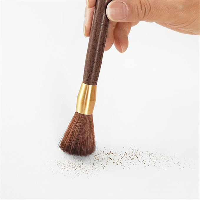 Coffee Grinder Cleaning Brush, Wood Handle & Natural Bristles Wood Dusting Espresso Brush Accessories for Bean Grain Coffee Tool Barista Home Kitchen
