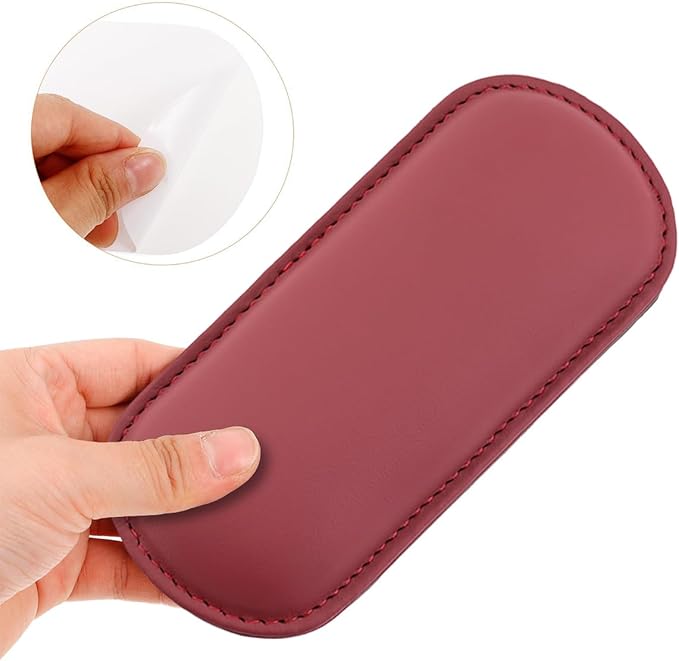 Car Knee Cushion Pad, Memory Foam Microfiber Leather Vehicle Door Armrest Pillow for Leg Elbow, Comfort Automotive Center Console Knee Pad Protector, Universal for Automobile RV Truck (Red)
