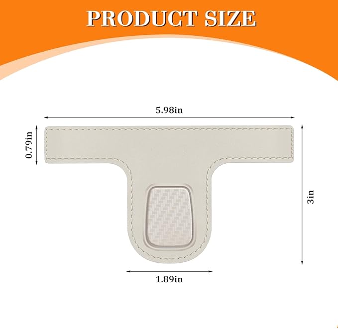 HZEL Car Seat Headrest Hook, 2PCS Vehicle Back Seat Hanger Holder Hook, Multipurpose Automotive Interior Headrest Storage Organizer for Purses Bags Coats, UniversalFit (Beige White)