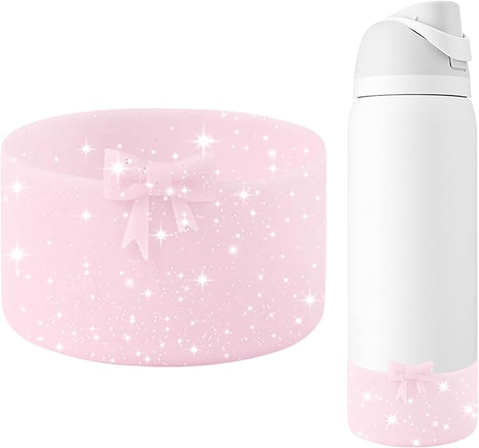 Silicone Bow Boot Water Bottles Accessories for Owala 32 oz WaterBottles