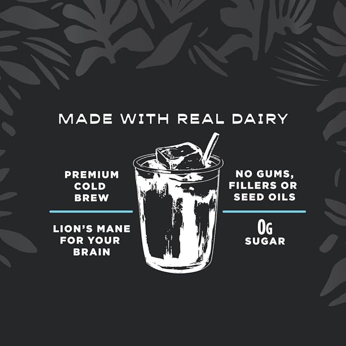 Laird Superfood Protein Coffee Powder - Vanilla Whey Protein, Instant Coffee Mix with Lion’s Mane - 10G Protein, 140mg Caffeine, 0g Sugar