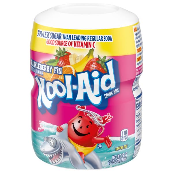 Kool-Aid, Drink Mix, Sharkleberry Fin, 19-Ounce Container (Pack of 3)