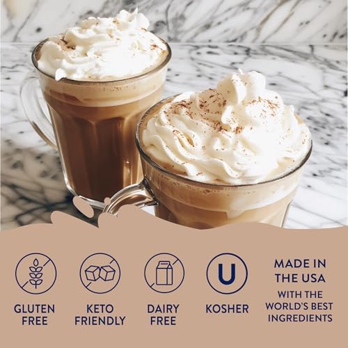 Jordan's Skinny Syrups Sugar Free Coffee Syrup, Vanilla Flavor Drink Mix, Zero Calorie Flavoring for Chai Latte, Protein Shake, Food and More, Gluten Free, Keto Friendly, 25.4 Fl Oz, 1 Pack