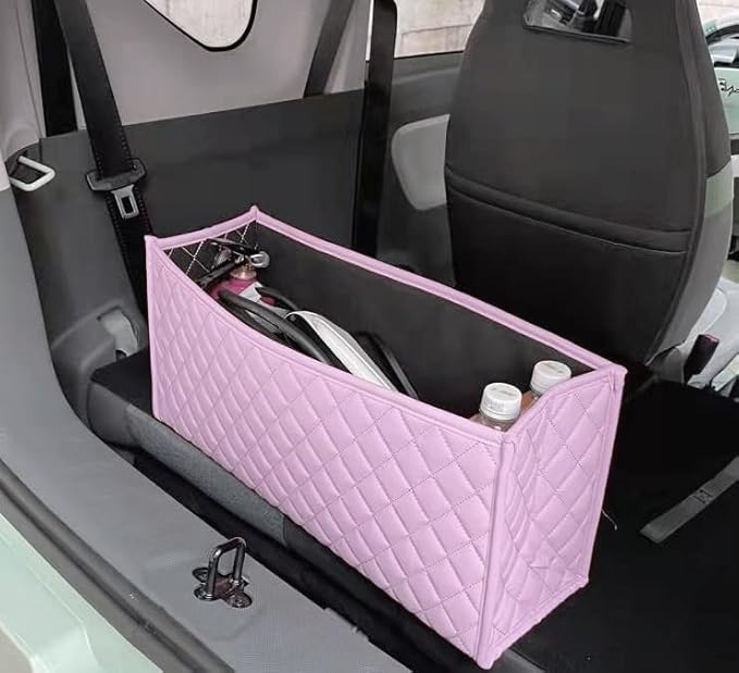 Trunk Organizer for Car,Foldable Car Organizer Back Seat,Tool Storage Organizer for Suv,Car Trunk Organizer and Storage for Sedan (Purple, 20 inch *9.5 inch)