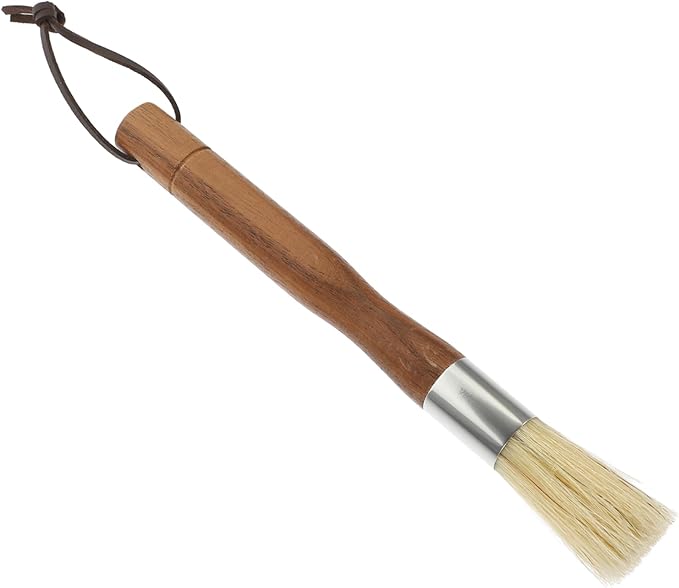 Professional Coffee Grinder Brush with Wooden Handle Cleaning Tool for Coffee Machines and Countertops Fine Bristle Design for Maintenance