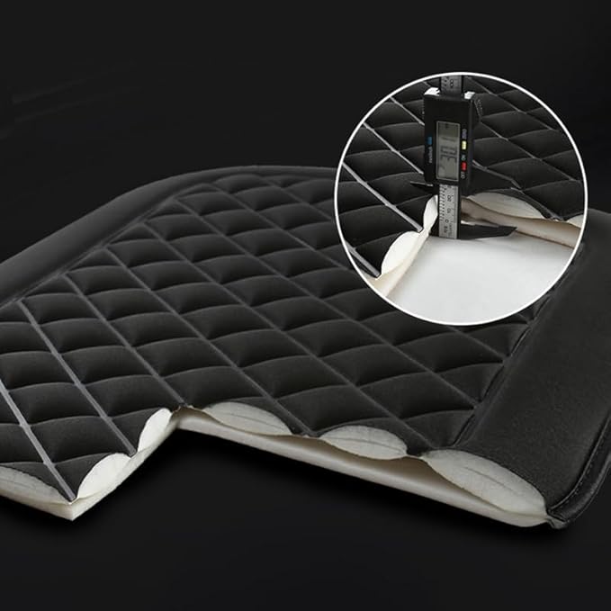 Premium Car Seat Cushion for BMW X1/X2/X3/X4/X5/X6/X7/X8/Z4, Sciatica and Back Pain Relief for Long Drives, Breathable Washable Car Decor Cover,A Black-3 Three-Piece Suit