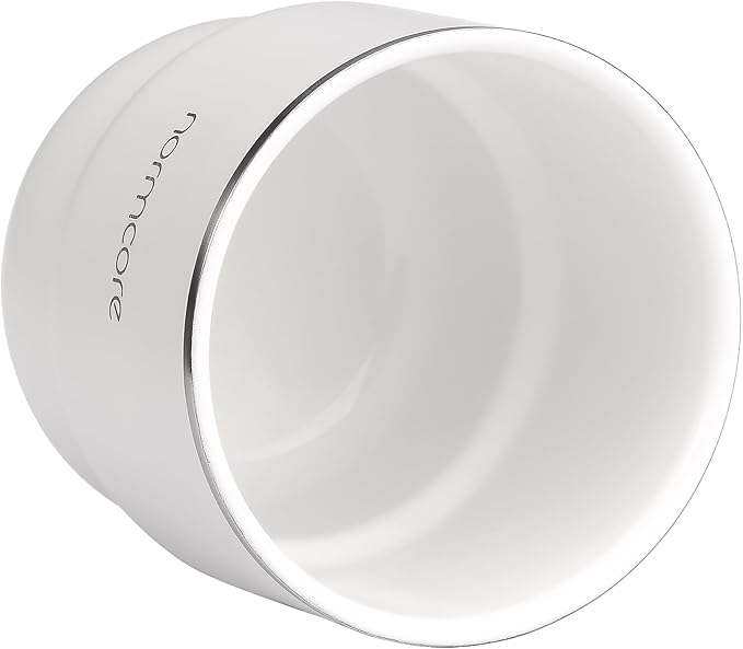 Normcore 2 Pack Espresso Coffee Cup Set, 7 oz Coffee Tumbler with Ceramic Coating, 210ml Double Wall Espresso Cup Mug For Cafe Mocha, Latte, Cappuccino, Tea, White