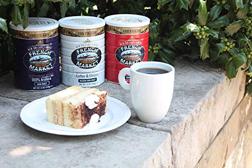 French Market Coffee & Chicory Medium-Dark Roast Ground Coffee, 12oz Can (Pack of 3)